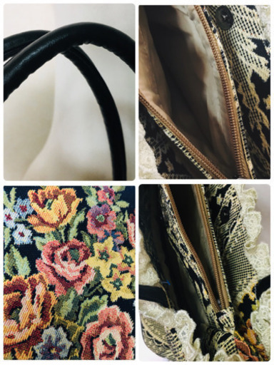 処分しましたゴブラン織り風バッグ FEILER LAURA ASHLEYお好きな方に秋冬素材 処分しましたゴブラン織り風バッグ FEILER LAURA ASHLEYお好きな方に