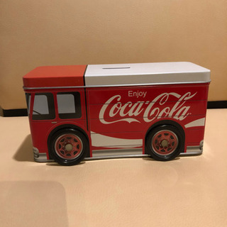 アメリカン雑貨 コカ・コーラ トラック 貯金箱 缶