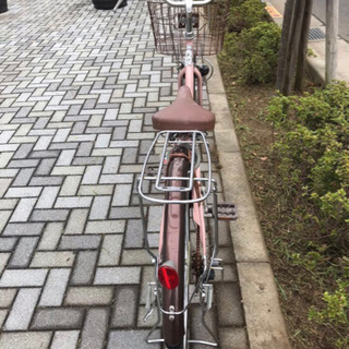 島忠　自転車 ママチャリ  6段ギア オートライト　ピンク