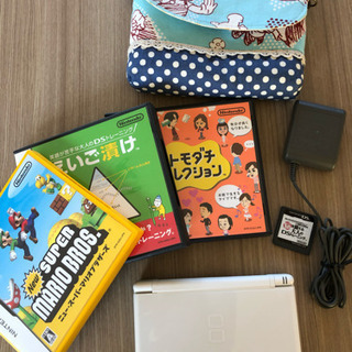 Nintendo DS Lite  白 スーパーマリオ&えいご漬...
