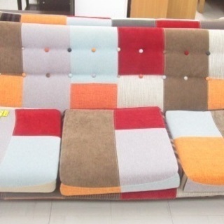 フランフラン Francfranc NAVIA SOFA パッチワークソファ 3人掛け NB639 Francfranc（フランフラン） 中古 バルス ナビア パッチワーク柄 3人