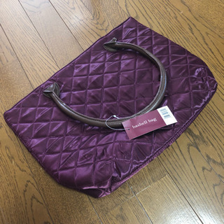 【新品、未使用】婦人用 紫 藤色 バッグ 鞄