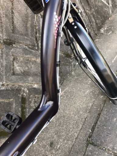 1－22 電動自転車ブリジストンアンジェリーノ8アンペア 濃い紫 