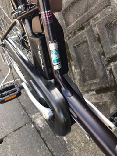 1－22 電動自転車ブリジストンアンジェリーノ8アンペア 濃い紫 