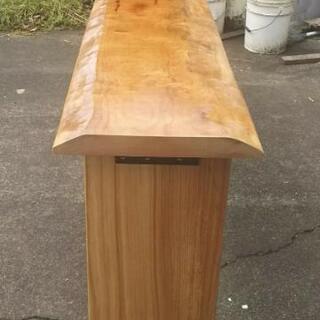カウンターテーブル テーブル 一枚板 タブ 栴檀