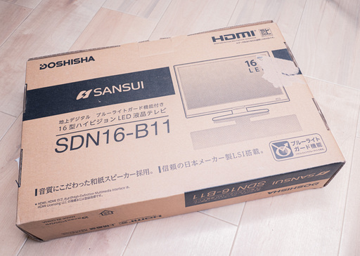 【美品！！地デジ液晶テレビ】ドウシシャ/DOSHISHA SDN16-B11　B-casカード有