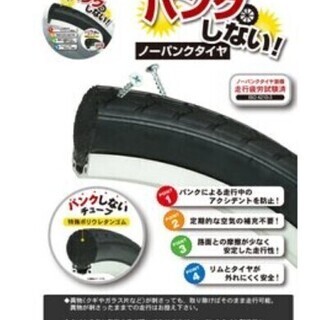 パンクしない自転車　PANGAEA（パンゲア）FDB206　白色
