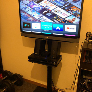 【値下げしました】32型液晶テレビ+テレビスタンド