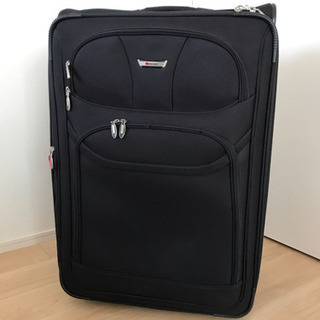 スーツケース 黒 DELSEY 2輪 海外旅行向き