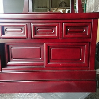 唐木仏壇　桜調和組子台付　1560×660