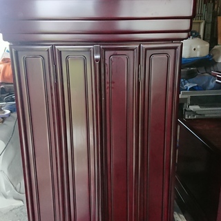 唐木仏壇　桜調和組子台付　1560×660