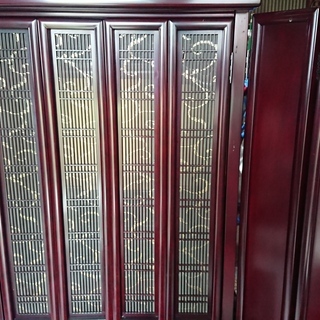 唐木仏壇　桜調和組子台付　1560×660