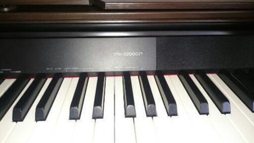 CASIO PX-1200GP ダークブラウン電子ピアノ 電子ピアノ CASIO PX-1200GP 2013年製 椅子付き 中古 オーク