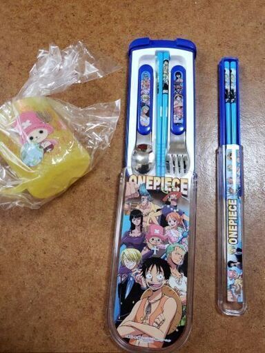 ワンピースお食事セット 三点セット コップ 箸 ドキ子 東武宇都宮のキッズ用品 その他 の中古あげます 譲ります ジモティーで不用品の処分