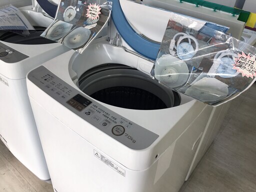 SHARP7.0K洗濯機Ag＋イオンコート2013年製分解クリーニング済み