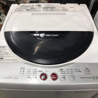 SHARP 5.5k イオンプラス 洗濯機 2010年製 es-...