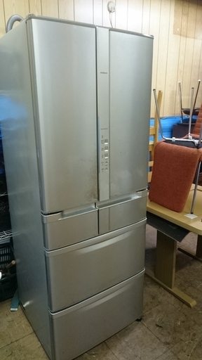 HITACHI （日立）6ドア冷蔵庫 真空チルドS (520L) 観音開き クールグレー  R-SF52ZM 2010年製