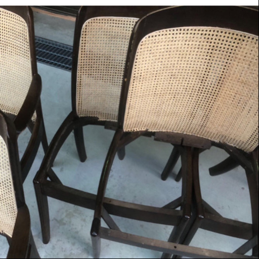 籐の張替え  食卓椅子の背中籐  籐破れ 張り替え  全メーカー