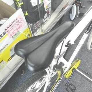 Air bike クロスバイク 28インチ 自転車 7段変速 ホワイト×イエロー