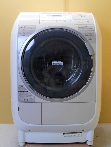 配達可 日立 ドラム式洗濯機 9kg BD-V3400L 2012年製
