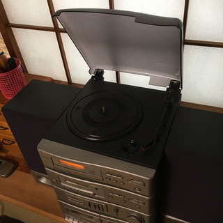 シュナイダー製コンポ ●CD、レコード、カセットテープ