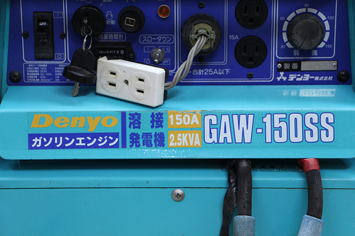 ガソリンエンジン発電機 デンヨー Denyo GAW-150SS (9UD3386YGkxx)