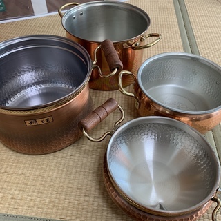 銅製手鍋セット 新品未使用品 4種類セット