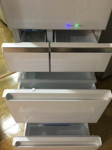 10/13 値下げ！ 美品 2018年製 ガラス扉 TOSHIBA 東芝 406L冷蔵庫 nanoe NR-E413PV-W 日本製