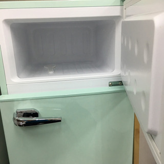 未使用 2ドア レトロ冷蔵庫 ARD-90LG 85L グリーン A085 【公式通販】