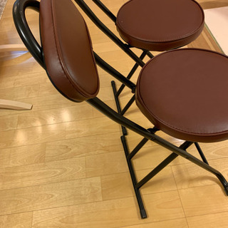 丸椅子 2脚セット パイプ椅子