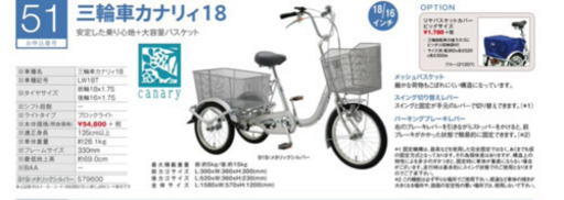 Canary[カナリア]三輪車 メタリックシルバー