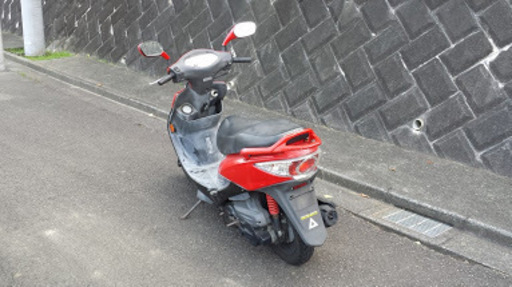 キムコ V-LINK125SR AFI 実動ですがジャンク扱いで