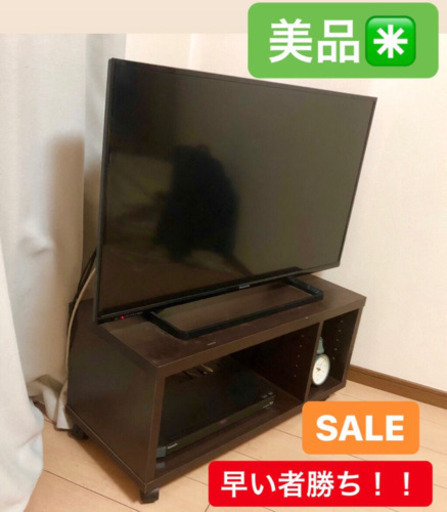 Panasonic 39インチ TV ＋ Blu-ray テレビ台 付き✴️週末限定割引✴️