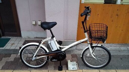 Panasonic sugardrop[シュガードロップ]20吋 電動アシスト自転車 6.6Ahバッテリー/充電器/スペアキー2本付き(アクティブホワイト)