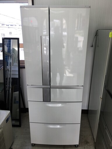 三菱600L冷蔵庫　6ドアフレンチドア　自動製氷機　2012年製