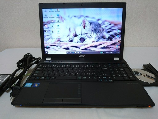 M様購入 ☆SSD搭載で快適☆ acer TRAVELMATE 15インチ Windows10