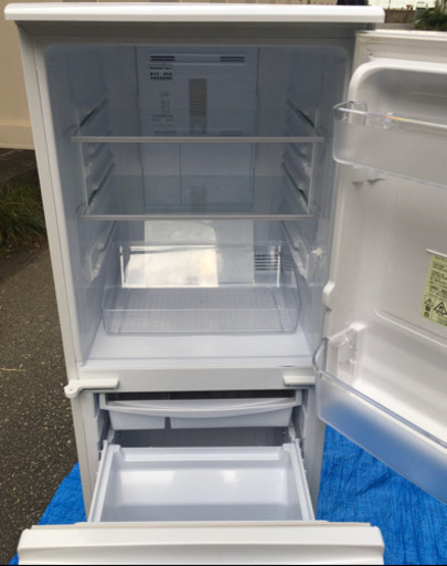 2018年製シャープノンフロン冷凍冷蔵庫 SJ-C14D-W
