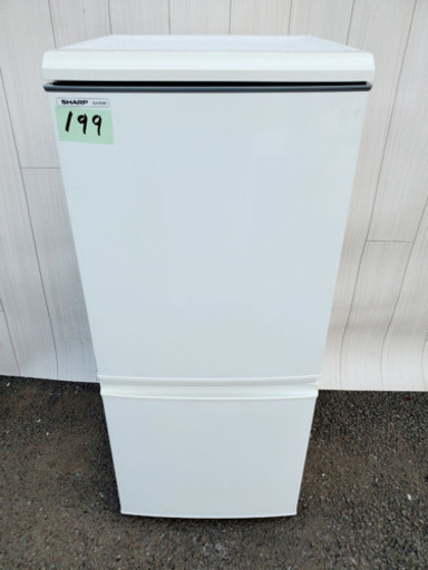 199番 SHARP✨ノンフロン冷凍冷蔵庫❄️SJ-S14M-W‼️