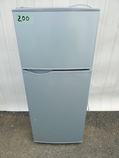 200番 SHARP✨ノンフロン冷凍冷蔵庫❄️SJ-H12B-S‼️
