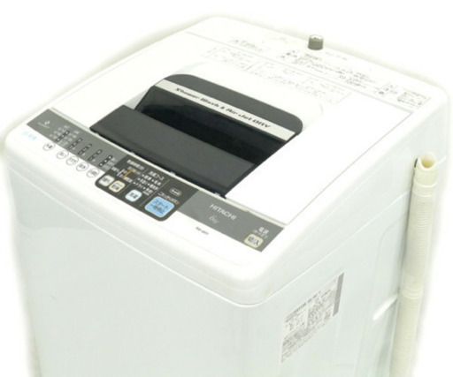 美品 日立 6.0kg 全自動洗濯機（ピュアホワイト）HITACHI