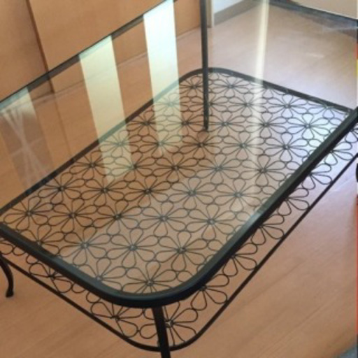 Ikea センターガラステーブル 花 0303nmar 新川町のテーブルの中古あげます 譲ります ジモティーで不用品の処分