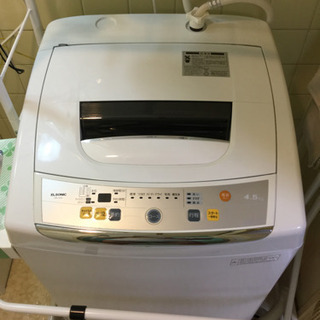 ノジマ 全自動洗濯機 4.5kg ＋ ランドリーラック