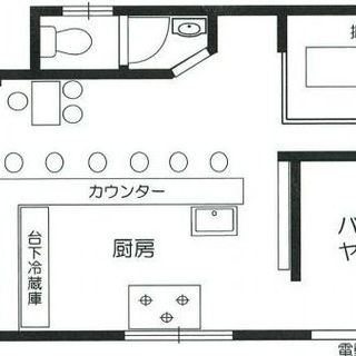 🍴布施 産業道路沿いの1階路面店☆居酒屋の居抜き♪カウンター・テーブル席あり♪ - レンタルオフィス