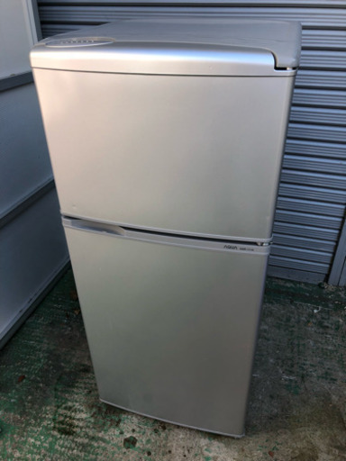 2012年製アクア2ドア冷凍冷蔵庫109L シルバー