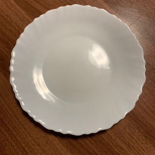 無料　白い丸皿　直径19cm