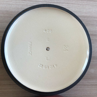 ル・クルーゼ  24cm (4.2L) ココットロンド  &  ケトル ピッコロ 1.1L  チェリーレッド