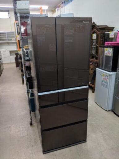 【おすすめ品！】Panasonic パナソニック 6ドア フレンチドア トップユニット 冷蔵庫 冷凍冷蔵庫 474L NR-F470PV-T 2014年製 フルフラットガラスドア  シャキシャキ野菜室