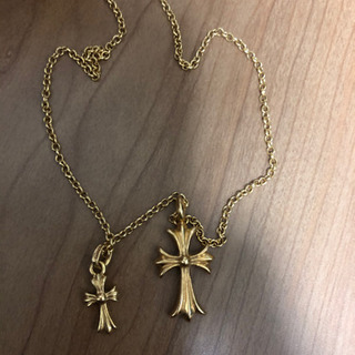 中古 正規品　クロムハーツ 22k ダイヤ　ネックレス
