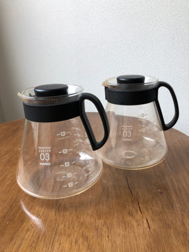 ハリオ コーヒーサーバー03 2つ 石原 元町の家具の中古あげます 譲ります ジモティーで不用品の処分
