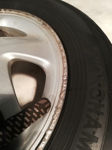 155/65R13 スバル プレオ 純正 ノーマル タイヤ アルミホイール セット 